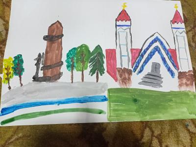 Ляля тюльпан мечет и монумент "Дружбы"